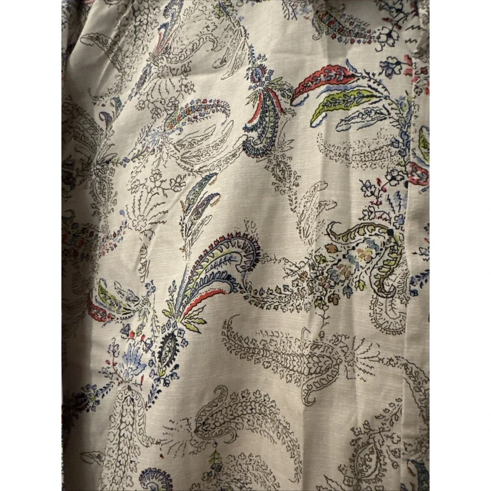 Alan Flusser Mens Floral Gray/W Multicolor Button Up Shirt XXL Long Sleeve NWOT